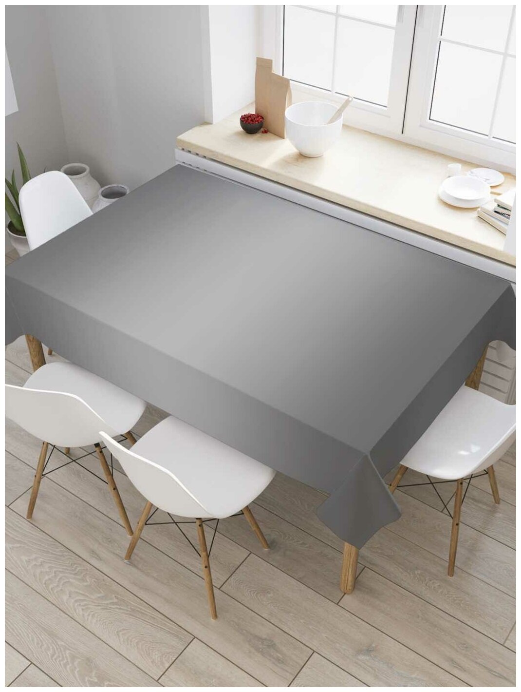 Скатерть прямоугольная JoyArty на кухонный стол "Ретро переход" из оксфорда, 120x145 см