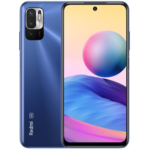 Смартфон Xiaomi Redmi Note 10 5G 6/128 ГБ CN, Dual nano SIM, ночная синева смартфон xiaomi redmi k30 5g 6 128 гб cn dual nano sim белый