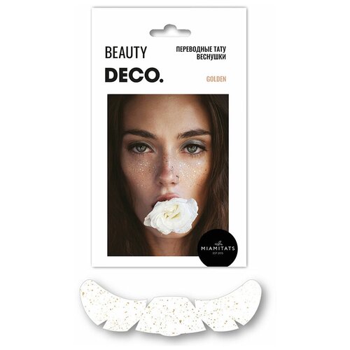 фото Набор переводных тату-веснушек deco. by miami tattoos (golden)