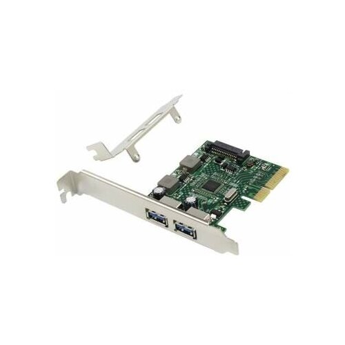 Контроллер PCIe x4 v3.0 (Asmedia ASM3142), + LP | USB 3.2 Gen2x1, 2 x USB-A | ORIENT AM-U3142PE-2A