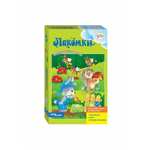 Набор пазлов Лакомки, 6 картинок, 18 деталей, Степ Пазл набор пазлов чей домик 6 картинок 18 деталей степ пазл