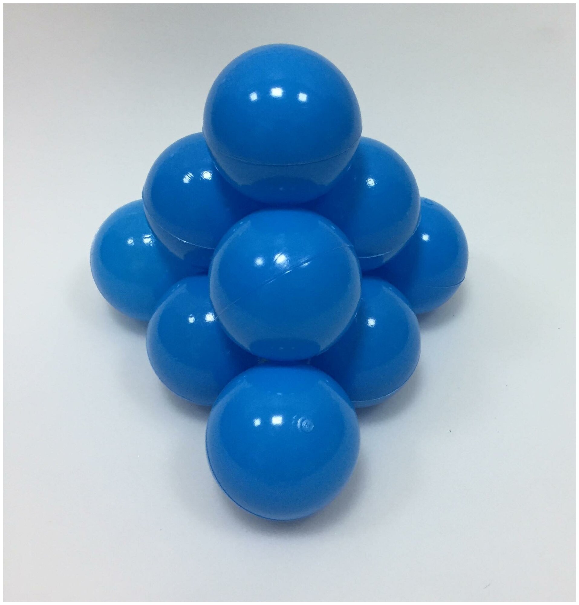 Шарики для сухого бассейна 150 шт, диаметр 7 см, цвет голубой, sbh110-150 - фотография № 1