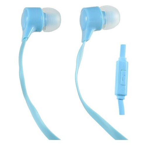 Наушники Perfeo Handy внутриканальные c микрофоном бирюзовые 32300₽