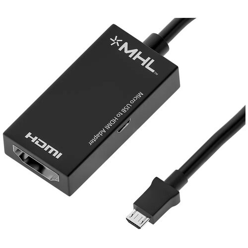 Переходник-адаптер MHL micro USB - HDMI для подключения смартфона к монитору или телевизору адаптер переходник hdtv hdtv аудио экстрактор 4кх2к черный