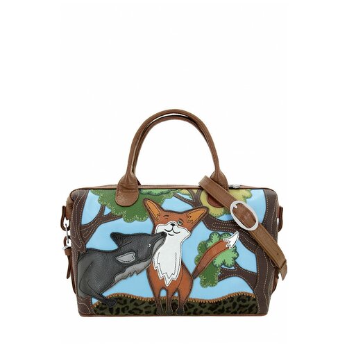 фото Сумка женская protege, дс-195-177 "лиса №3" - орех рептилия