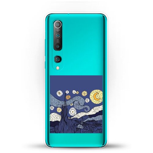 фото Силиконовый чехол ночь на xiaomi mi 10 andy & paul