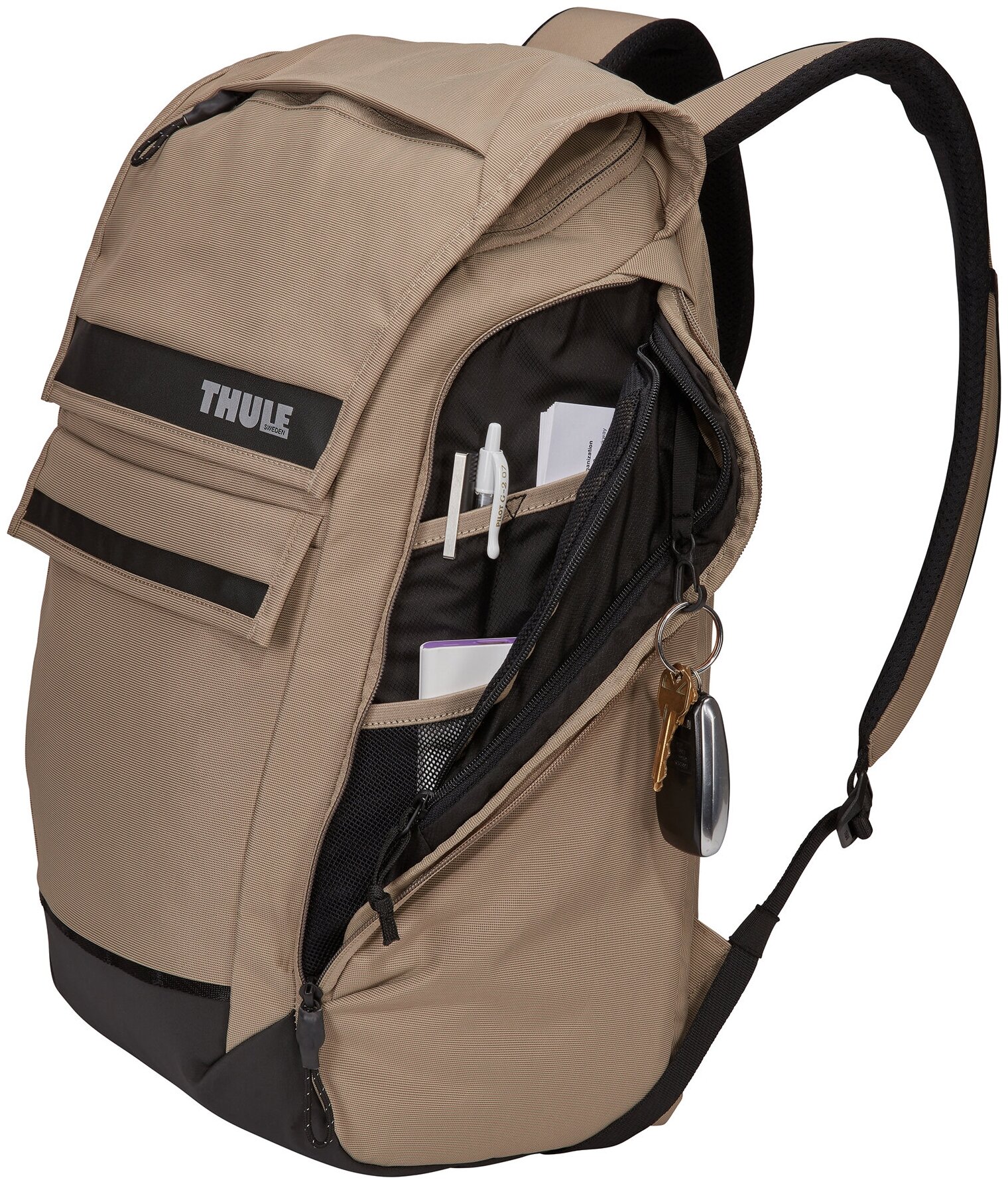 Рюкзак 15,6” Thule Paramount Backpack 27L, Нейлон, Olivine, Оливковый 3204217 - фото №5