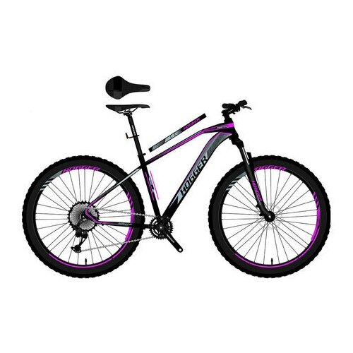 Велосипед 29 HOGGER POINTER MD 19 сталь 21-скор черно-пурпурный 2022 2185900₽
