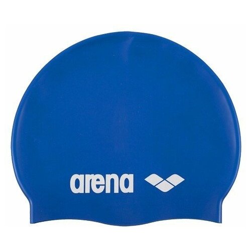 фото Шапочка для плавания arena classic silicone jr, детская , арт.9167077, синий, силикон