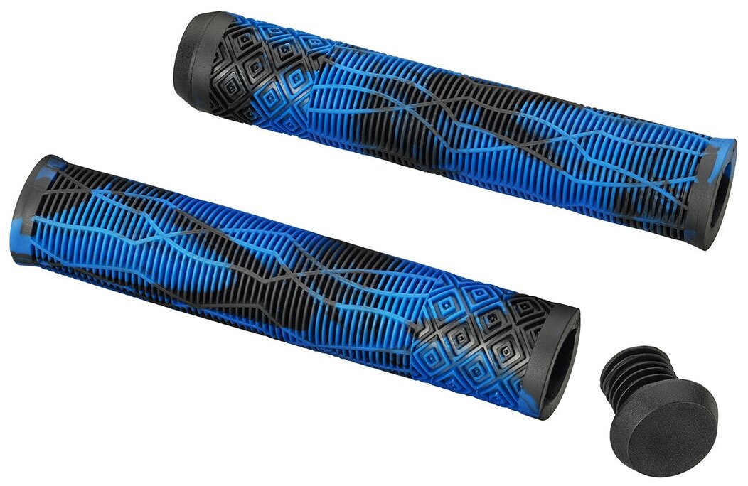 Грипсы Fox Pro L-160, сине-черные, Black/blue