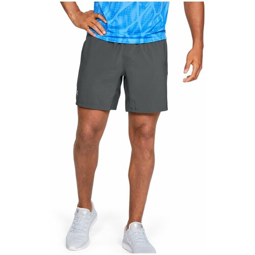 фото Шорты under armour speed stride solid 18cm woven short серый xxl 1326568-012