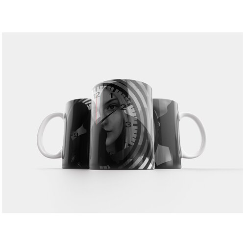 фото Кружка "женщина, лицо, часы" 320 мл lotsprints