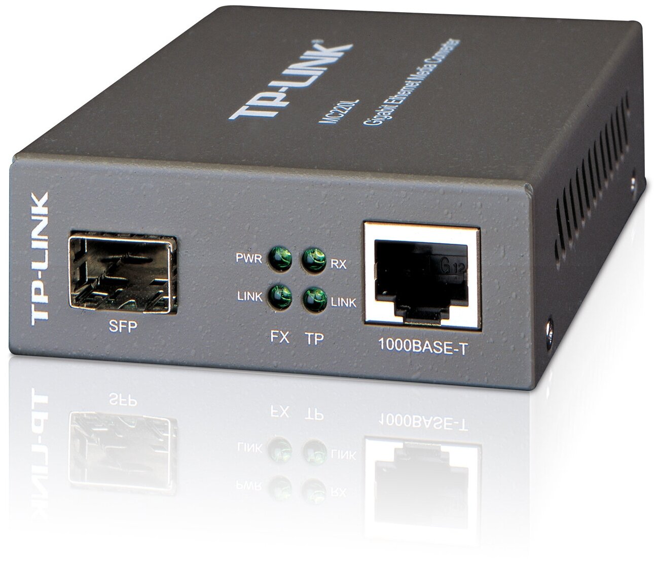 Медиаконвертер TP-Link MC220L, RJ-45x1 Гбит/с, SFPx1 Гбит/с (MC220L V4)