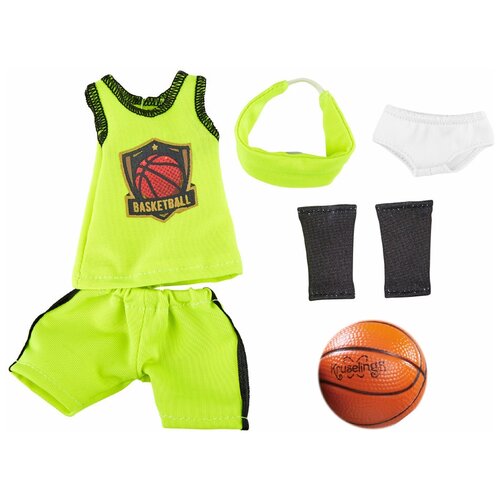Одежда для баскетбола с аксессуарами для куклы Джой, 23 см., Kruselings, 0126864
