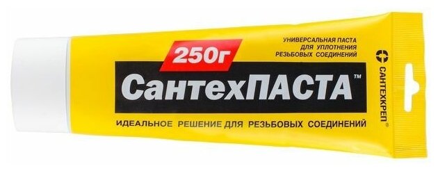 Паста уплотнительная универсальная "Сантехпаста" 250 гр. (в тубе) (Для уплотнения разьемных резьбовых соединений) (PU250T) (Сантехкреп)