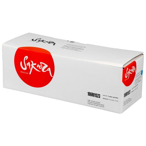 4 шт. Картридж лазерный Sakura 106R01523 голубой 12000 стр. для Xerox (SA106R01523) картридж sakura sa106r01523 xerox 106r01523 12000 стр голубой