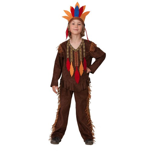 фото Карнавальный костюм для детей батик индейца для мальчика, 34 (134 см)