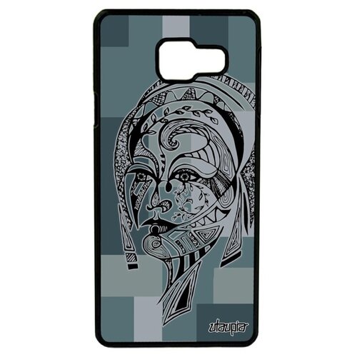 фото Защитный чехол на смартфон // galaxy a3 2016 // "портрет женщины" woman лицо, utaupia, серый