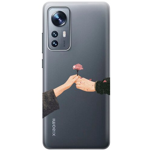 Силиконовый чехол с принтом Hands для Xiaomi 12 / 12X / Сяоми 12 / 12Х силиконовый чехол на xiaomi 12 12x сяоми 12 12х с 3d принтом lazy cat прозрачный