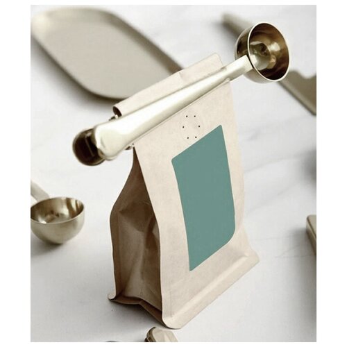 Мерная ложка для кофе с зажимом для пакетов / Ложка для чая