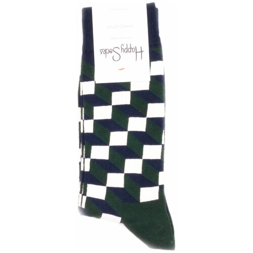 Happy Socks Filled Optic - Dark Green 36-40