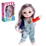 Кукла модная шарнирная «Арина» в комбинезоне - изображение