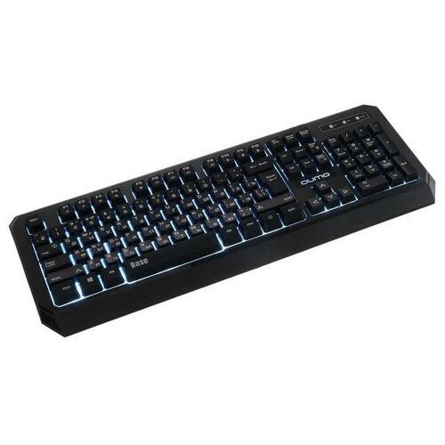 Клавиатура Qumo Base K59, проводная, мембранная, 104 клавиши, USB, подсветка, чёрная Qumo 5296885 .