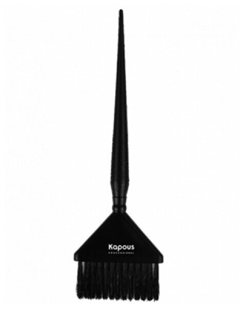 Кисть Kapous Professional прямая для окрашивания 214*66 мм, черная