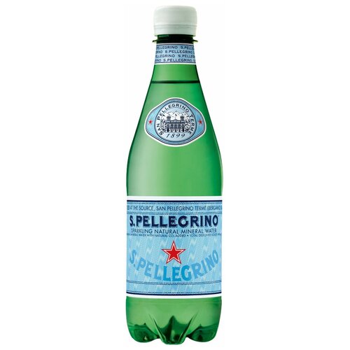 Минеральная вода S.Pellegrino / Сан Пеллегрино газированная Пэт (0,5л*24шт)