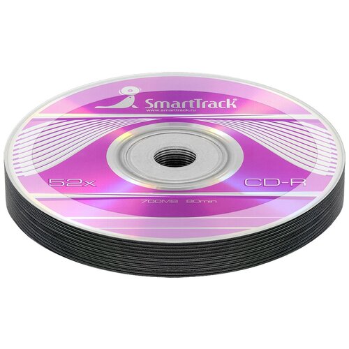 перезаписываемый диск smarttrack cd rw 700mb 12x bulk упаковка 10 шт Диск CD-R 700Mb 52x SmartTrack bulk, упаковка 10 шт.