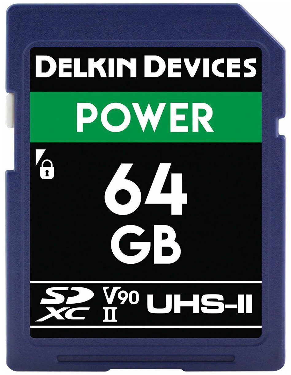 Карта памяти Delkin Devices Power SDXC 64GB 2000X UHS-II V90