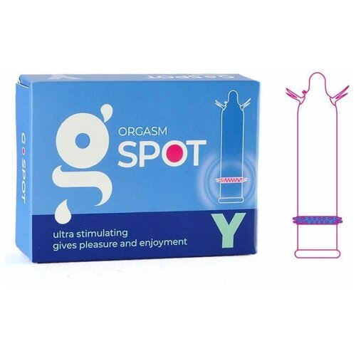 Стимулирующая насадка G-Spot Y (Цвет: прозрачный)