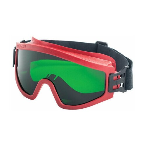 фото Очки защитные закрытые росомз зп2 super panorama, зеленые, прямая вентиляция, незапотевающее покрытие, ацетат целлюлозы, 30228