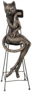 Фигурка кошка 8х10х29 см серия bronze classic Lefard (146-625)