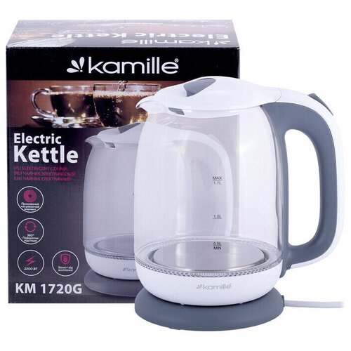 KAMILLE Электрический чайник Kamille KM-1720G (1,7 л.) Белый