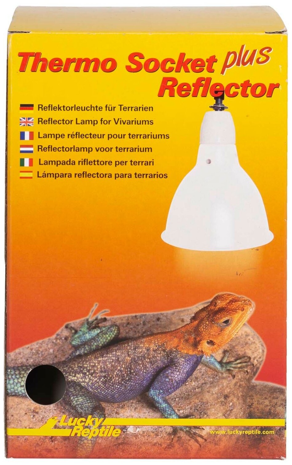 Светильник с отражателем и защитной сеткой, белый LUCKY REPTILE (Германия)