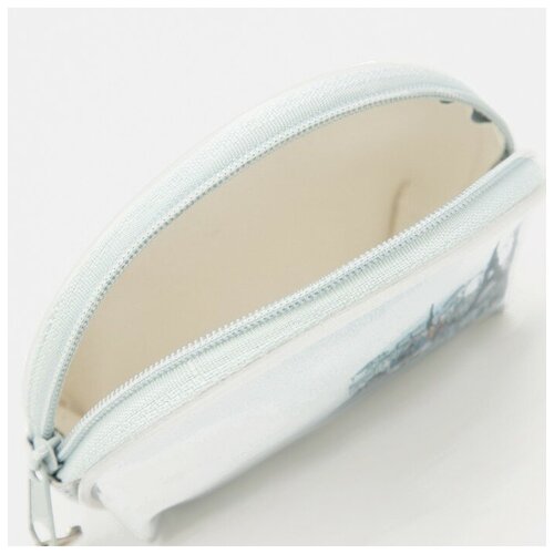 фото Кошелёк на молнии, цвет белый без бренда