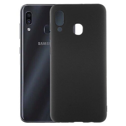 фото Матовый чехол mattecover для samsung galaxy a30 a305 силиконовый черный