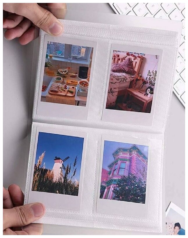 Фотоальбом для mini фотографий на фотоаппарат instax полароид fujifilm для мини фото подарок биндер для карт к-поп / Binder k-pop 80 фото