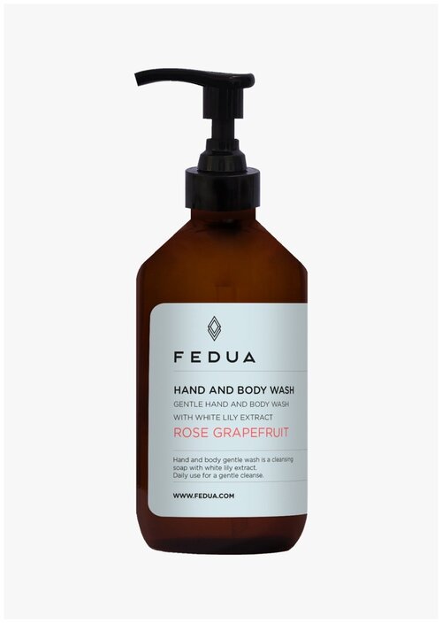 Fedua - Hand and Body Wash Rose Grapefruit - Гель для душа роза - грейпфрут 300 ml