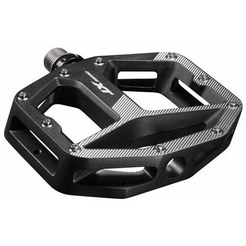 фото Педали shimano deore xt m8140, платформы, на пром. подшипниках в комплекте 20 шипов, черные