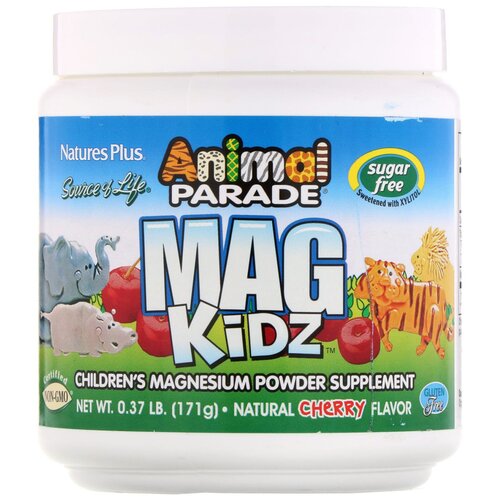 NaturesPlus Animal Parade Mag Kidz магний для детей натуральный вишневый вкус 171 гр