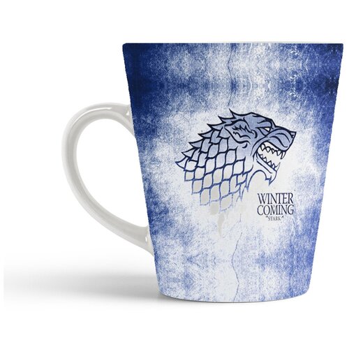 фото Кружка-латте coolpodarok игра престолов дом старков герб. game of thrones