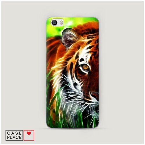 фото Чехол пластиковый xiaomi mi5 тигр в траве case place