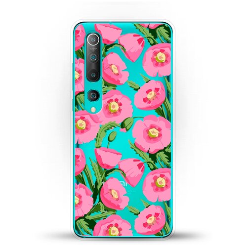 фото Силиконовый чехол узор из цветов на xiaomi mi 10 andy & paul
