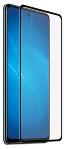 Фото DF / Закаленное стекло с цветной рамкой (fullscreen+fullglue) для Infinix Hot 11s DF inColor-04 (black) / черный