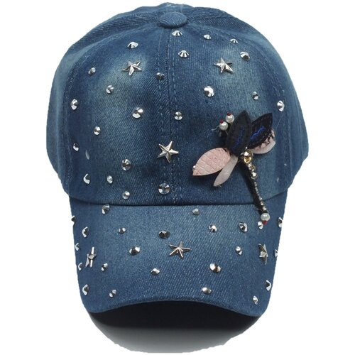 фото Бейсболка , размер 54, синий нет бренда