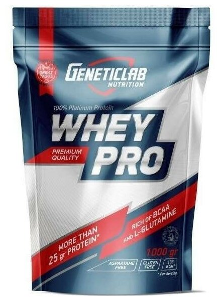 WHEY PRO (100% WHEY) 1000g Unflavored (Натуральный) /Протеин ДС / Унифиц.пакет