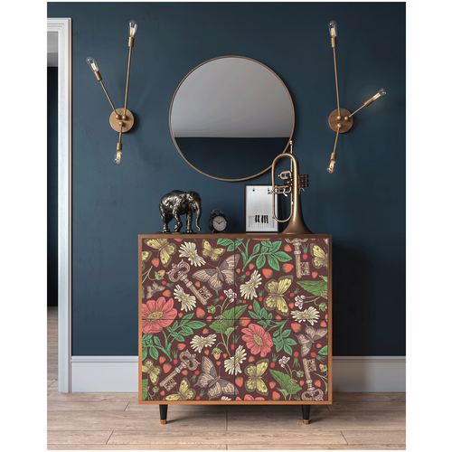 Комод - STORYZ - BS3 Alice in Wonderland, 94 x 96 x 48 см, Орех