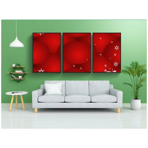 фото Набор модулных постеров для интерьера "подарок, задний план, поздравительная открытка" 60x90 см. в тубусе, без рамки lotsprints